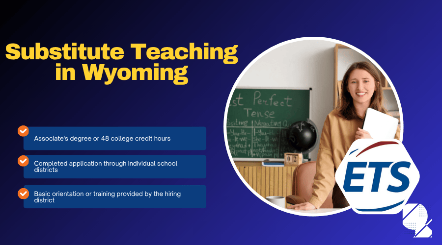 A substitute teacher in class 