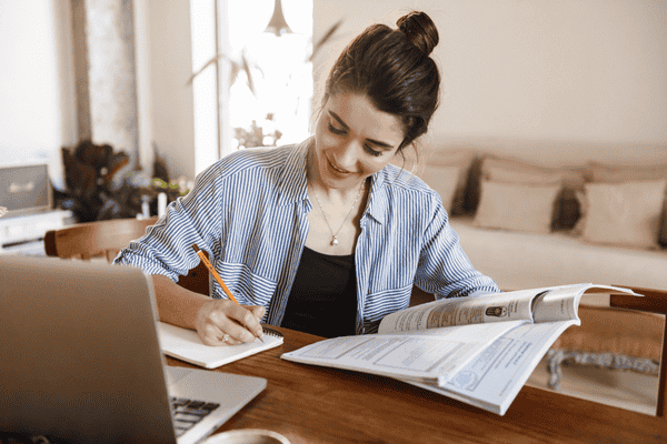 A person preparing for the School Librarian exam (5312) using various resources