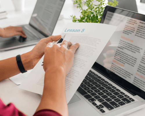 A person studying for the 5403 exam