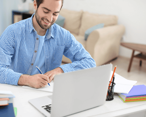 A person preparing for the CLEP Composition Modular exam